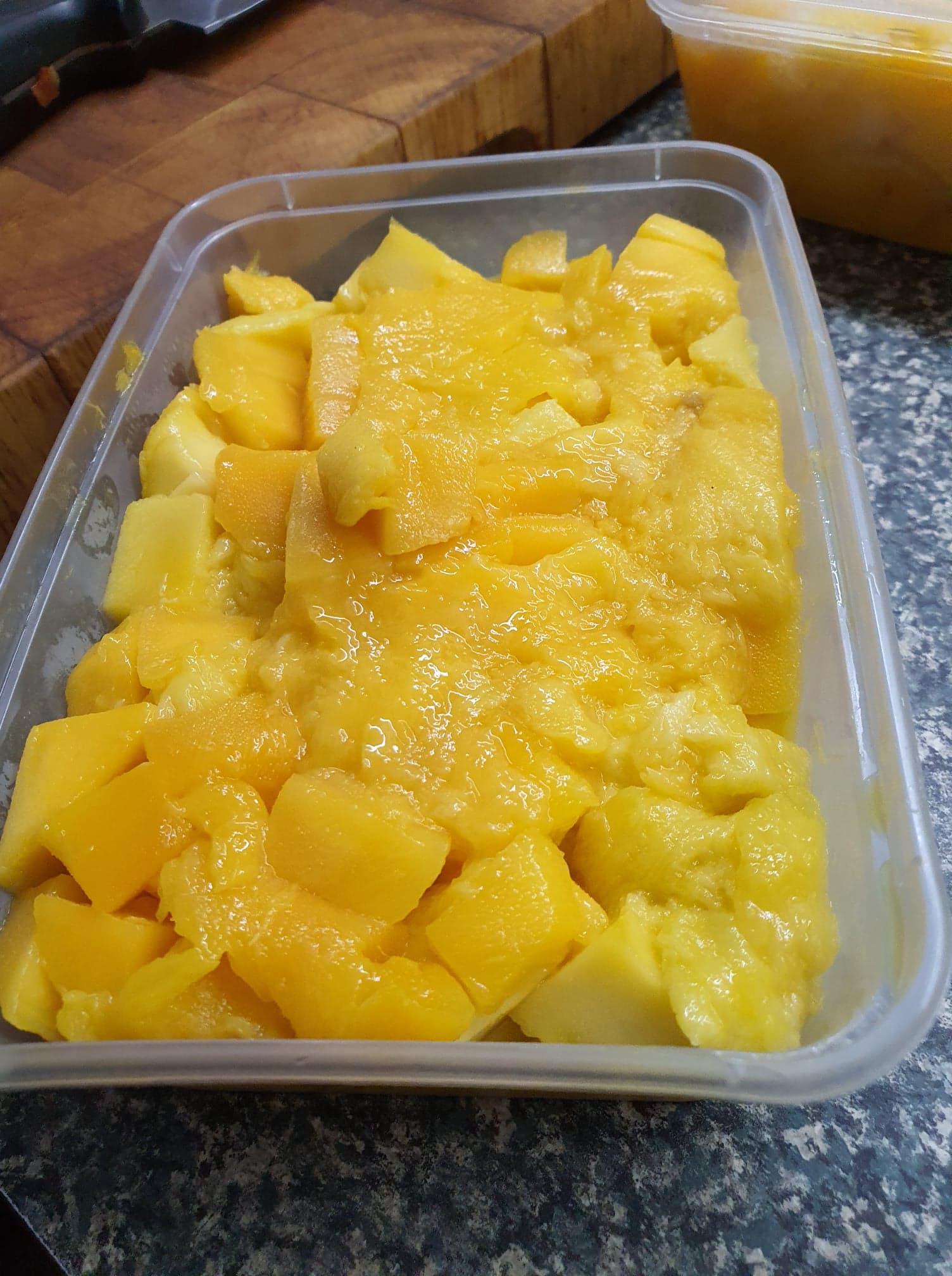 an image of diced Mangos